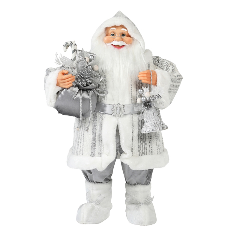 30 ~ 110cm Christmas debout Santa Claus Ornament Deluxe Décoration Festival Figurine Collection Traditionnelle Noël