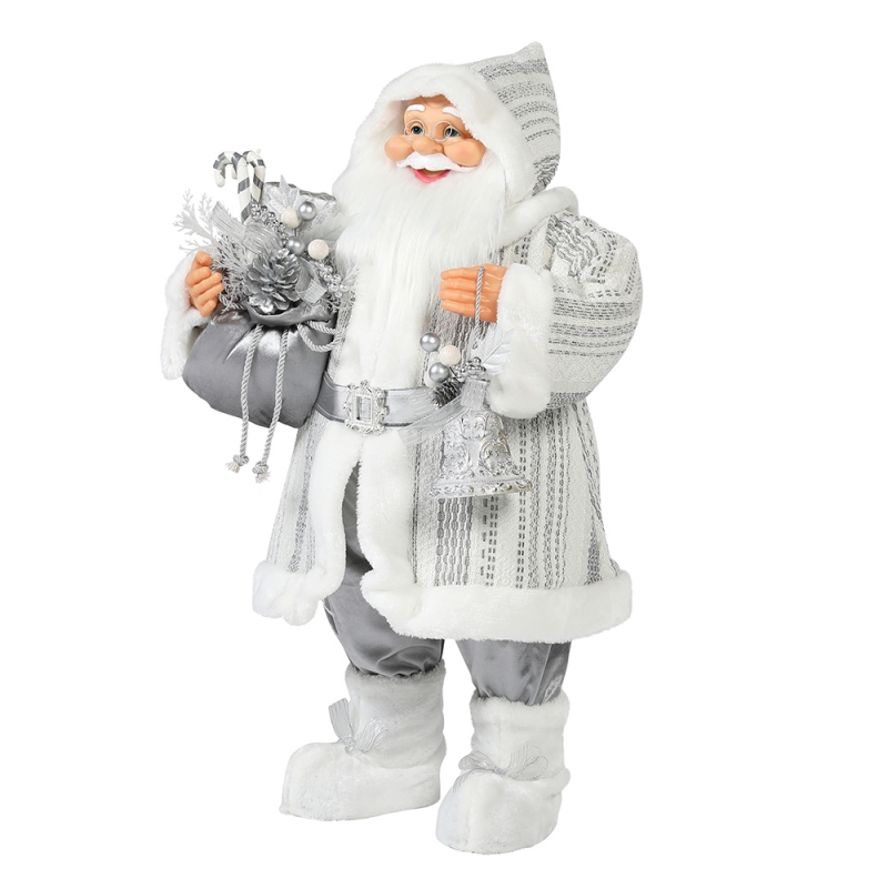 30 ~ 110cm Christmas debout Santa Claus Ornament Deluxe Décoration Festival Figurine Collection Traditionnelle Noël