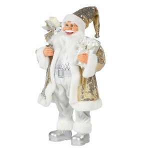 30 ~ 110cm Noël Santa Claus Ornament Deluxe Décoration Festival Figurine Collection Traditionnelle Noël