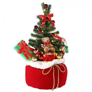 60cm arbre de christmas d\'arbre de maison affichage cadeaux sac de cadeaux LED vacances ornement décoration figurine collection collection arbre de Noël