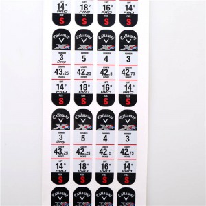 Étiquettes personnalisées du club de golf
