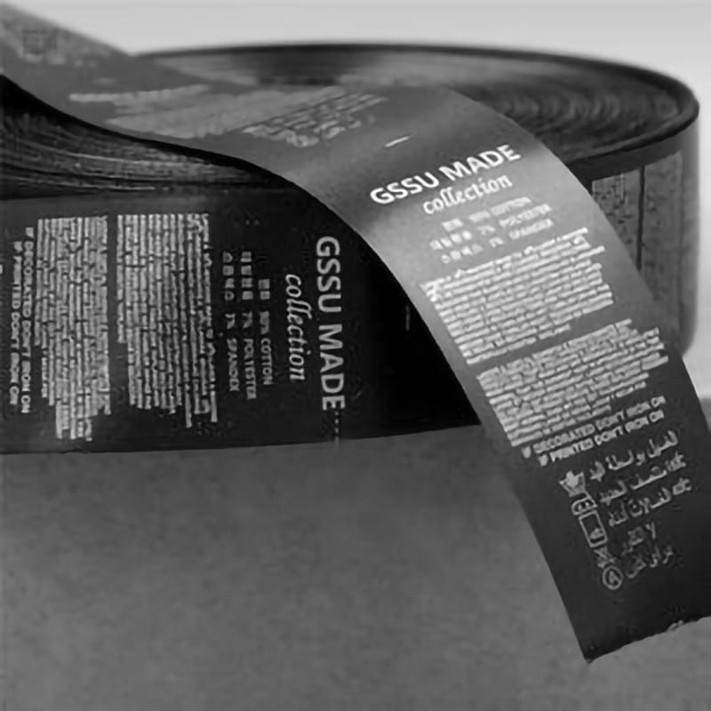 Étiquettes de vêtement au dos pour vêtements légers et produits pour enfants