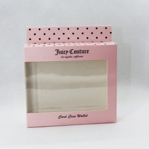 boîte en papier avec fenêtre