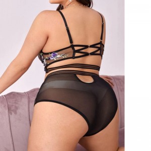 Jf cils dentelle lingerie femme garniture de dentelle de luxe pour la lingerie en gros sur mesure vous concevez dentelle deux pièces ensemble femmes sexy lingerie