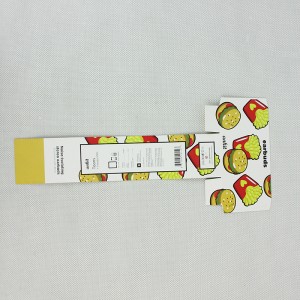 Carte de papier d\'étiquette denourriture