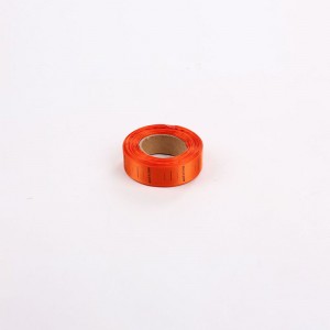 Étiquette de vêtements tissés colorée