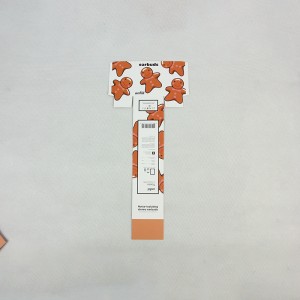 Carte de papier d\'étiquette denourriture