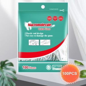 100 pcs sac de haute qualité Fabricant dentaire Fabricant Dental Pick Filf pour adultes Dentaire Dentaire