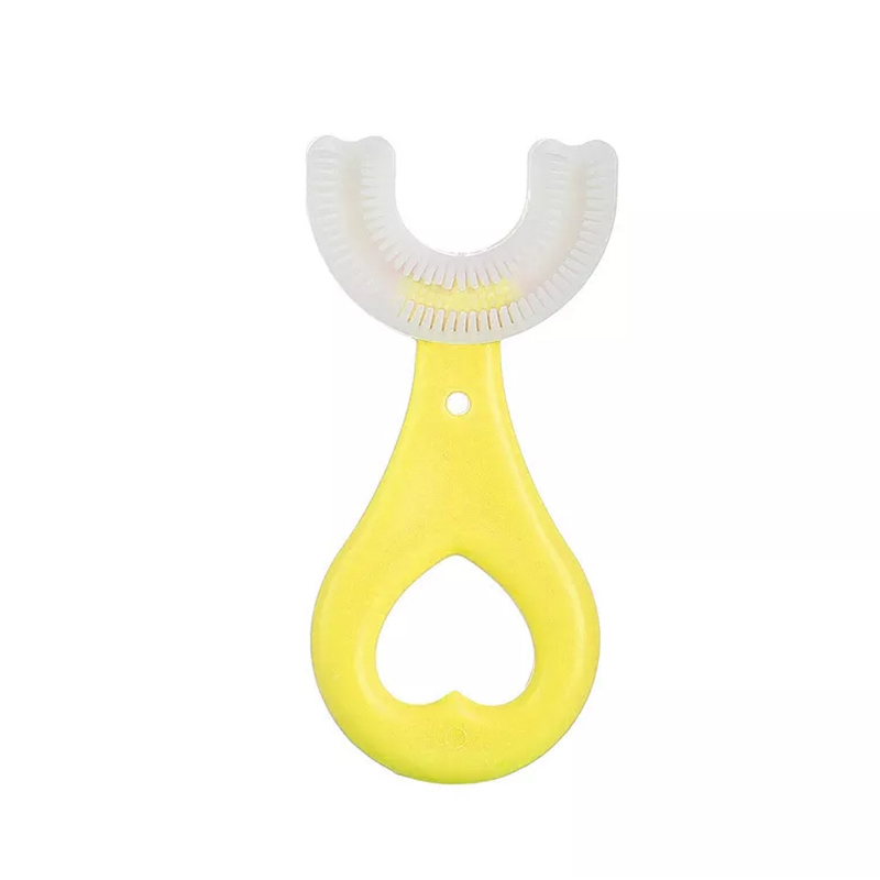 Fourniture d'usine, brosse à dents manuelle pour enfants, pinceau denettoyage de soins buccaux en U Silicone U-Shalt, Nettoyant pour bébé