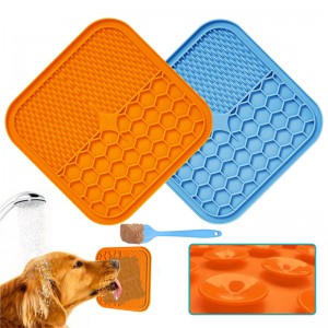 Wholesale PAD DE LUCTE DE PET DE SILICONE, Tapis d\'alimentation pour chiens de chats, Tapis de léchage Pays de distraction de bain pour animaux de compagnie