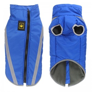 Fabricant en gros style extériorique de style de refroidissement fortement réfléchissant veste chien manteaux imperméables