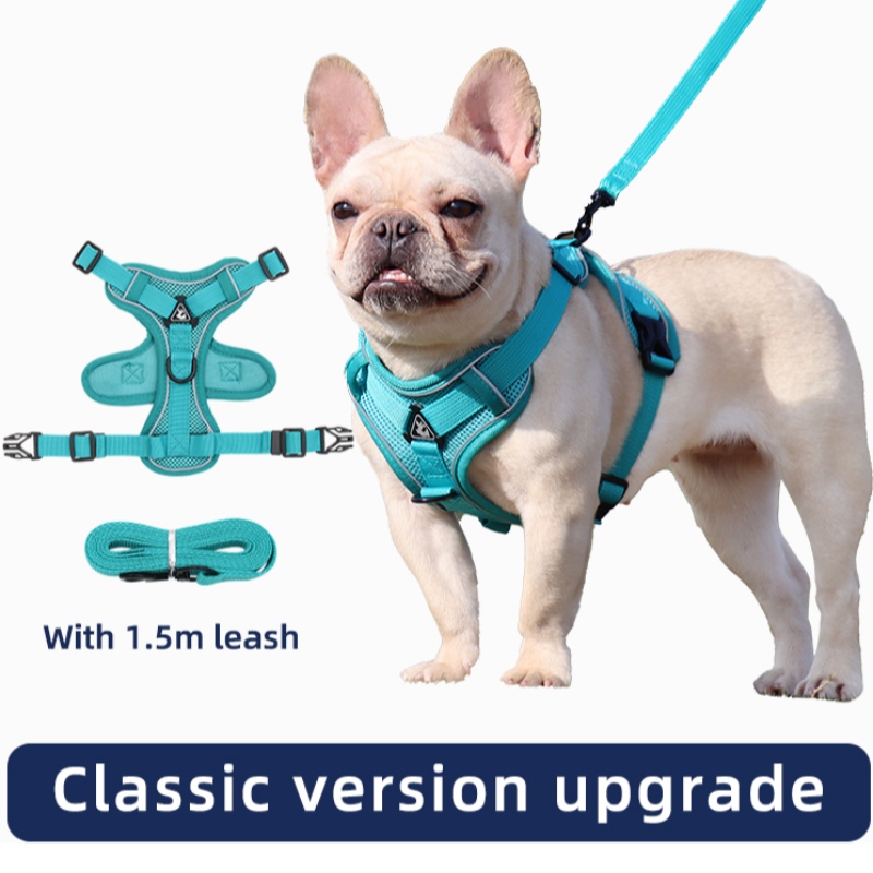 Mode Pet Gilet Type Traction Poitrine Bracelet Cat Chien Réglable Réglage Rétractable Rope Rope Collier