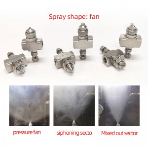 Buse d\'atomisation d\'air en acier inoxydable