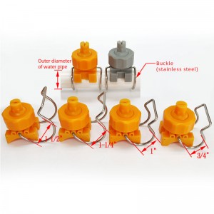 Buse de clip de bille réglable en plastique