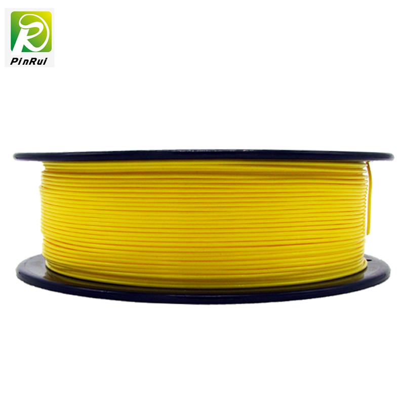 Pinrui haute qualité 1kg 3D PLA Imprimante filament de filament jaune couleur jaune