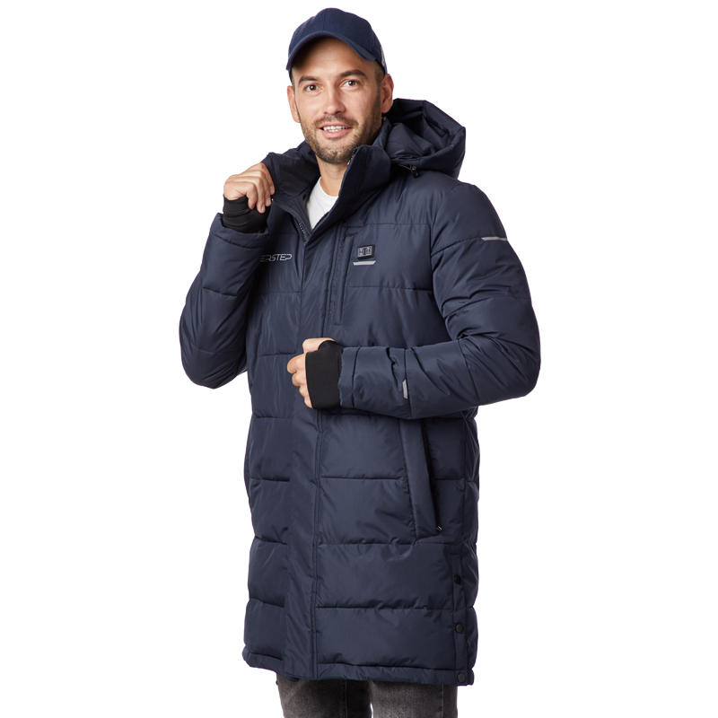 Nouvelle arrivée Veste chaufféenoire personnalisée pour hommes