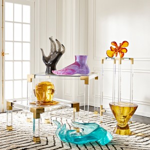 table d\'appoint de luxe brosse en laiton console tablenordique table basse contemporaine