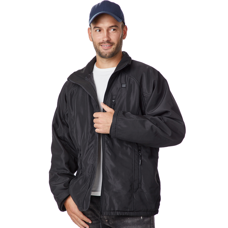 Nouveau style veste chauffée pour hommes, manteau décontracté pour le port d'hiver