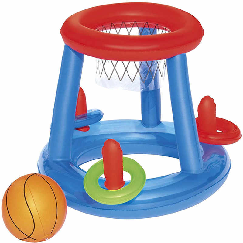Piscine gonflable Floating Basketball Hoop Set, Piscine Jouet Jouet, Stand de basketball gonflable Eau