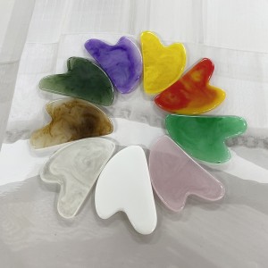 Face à rouleau minceur Massager Tool Tool Résine Massage Facial Massage Peau Massage Beauté Soins de Beauté en forme Double Tête Double Head Gua Sha Kits