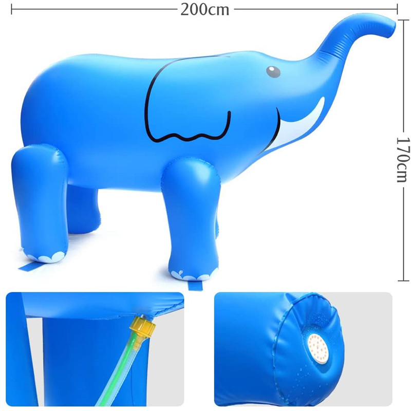 Jouet d'éléphant gonflable de sortie d'usine, PVC Gonflable Publiable Personnage Personnage Personnage, Jouet à air pour enfants