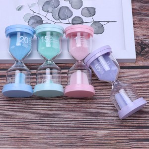 Tempérons de sable pour enfants, jouets d\'apprentissage d\'âge préscolaire, minuteries colorées 1/3/5/10/15/30 minutes de la minuterie de la classe, timeur de brosse à dents de sablier, jouets sensoriels