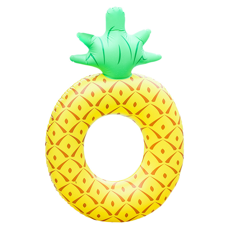 Bague denatation gonflable d'ananas, flotteur portable pour la piscine, jouet d'eau pour adulte et enfants