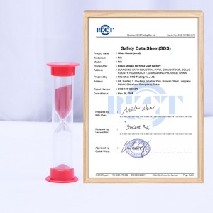 6 PCS en plastique Sand Timer Sandglass Sablaglass Sand Clock Timer 30 SEC/1 min/2 MINS/3 MINS/5 MINS/10 MINS