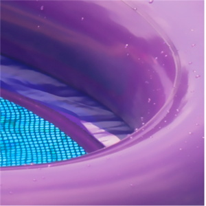 Vente chaude Nouveau floatnet gonflable aubergine, jouet d\'eau gonflable pour la piscine, la plage