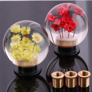 Factory Wholesale personnalisé universel manuels de course voiture adaptation d\'équipement Bouton de décalage en résine tête de rotation avec adaptateurs Bouton de quart gravé et adaptateur