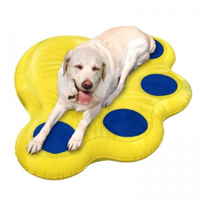 Rangée d\'animaux de compagnie flottante gonflable en PVC d\'usine pour chien, flotteur de chien pour la piscine, séjour gonflable flotteur sec pour chiens