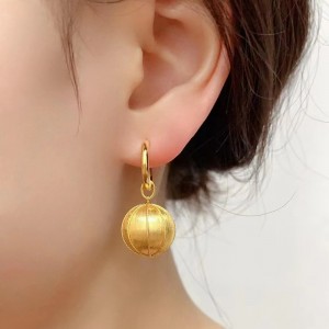 Bijoux tuochen 18k Jaune Or Prêt à expédier Boucles d\'oreilles pour femmes