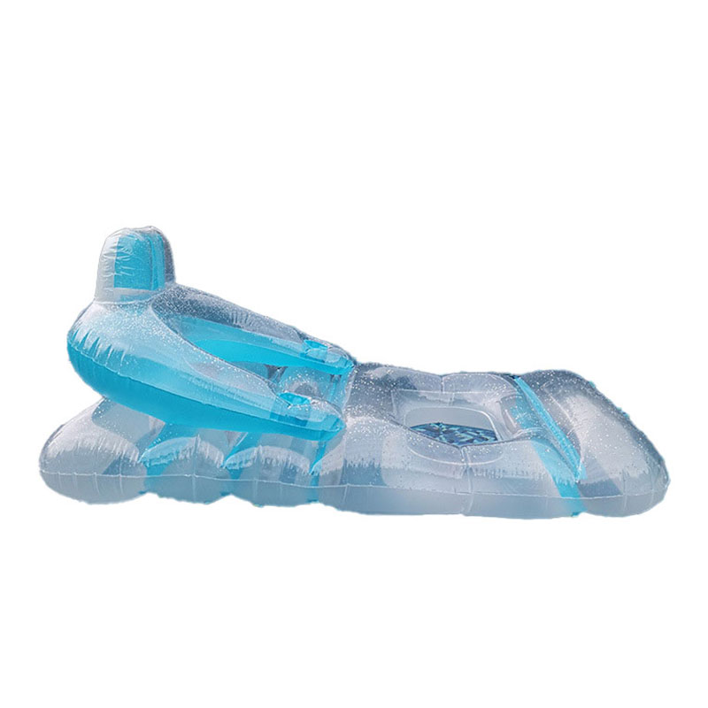 Canapé d'eau gonflable arrière, piscine de lit flottant transparent, accessoires de tir loisirs inclinable gonflable pour la fête