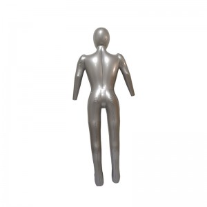 Modèle de mannequin mâle pvc gonflable, taille réelle avec tête et bras, mannequin de corps en plastique