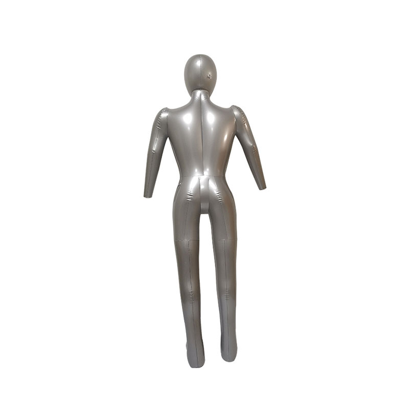 Modèle de mannequin mâle pvc gonflable, taille réelle avec tête et bras, mannequin de corps en plastique