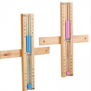 Horloge de sablier sauna, sablier sauna, équipement de sauna 15 minutes en bois chronique de sablier