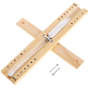 Horloge de sablier sauna, sablier sauna, équipement de sauna 15 minutes en bois chronique de sablier