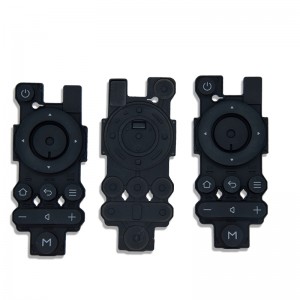 Télécommande de télécommande de clavier en caoutchouc à bouton de silicone imprimé en silicone imprimé en silicone en silicone en silicone