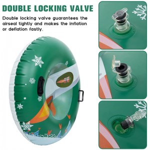 Tubes deneige gonflables pour la traîneau lourds, traîneaux deneige pour enfants et adultes, gamins de traîneau avec un fond