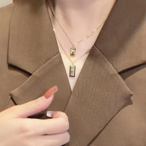 Nouveau style de mode 999 Collier d\'or de technologie 5G pour fille