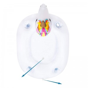 Porte-bois de plateau à glace flottante, boisson Fruit Buffet Picnic BBQ plus refroidisseur, barre de service de licorne gonflable