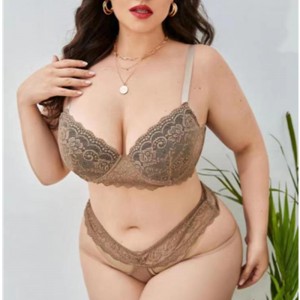 Sexe lingerie Set Lase Belt Bret Scalloped Bra avec conception spéciale de Hip Square sexy