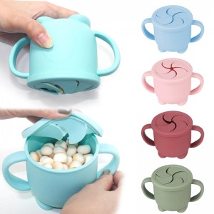 Tasses d\'entraînement en silicone pour bébé en silicone, tasses penchées denourriture