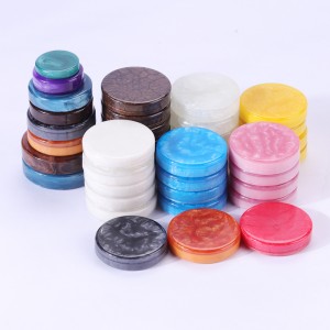 Resin de haute qualité personnalisé Backgammon Cheps Chips Backgammon Pieces