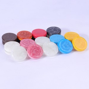 Resin de haute qualité personnalisé Backgammon Cheps Chips Backgammon Pieces