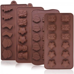 Forme d\'étoile en silicone de haute qualité Moules de chocolat