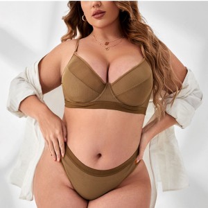 Push up lingerie ensemble Femmes confortables sous-terre du soutien-gorge