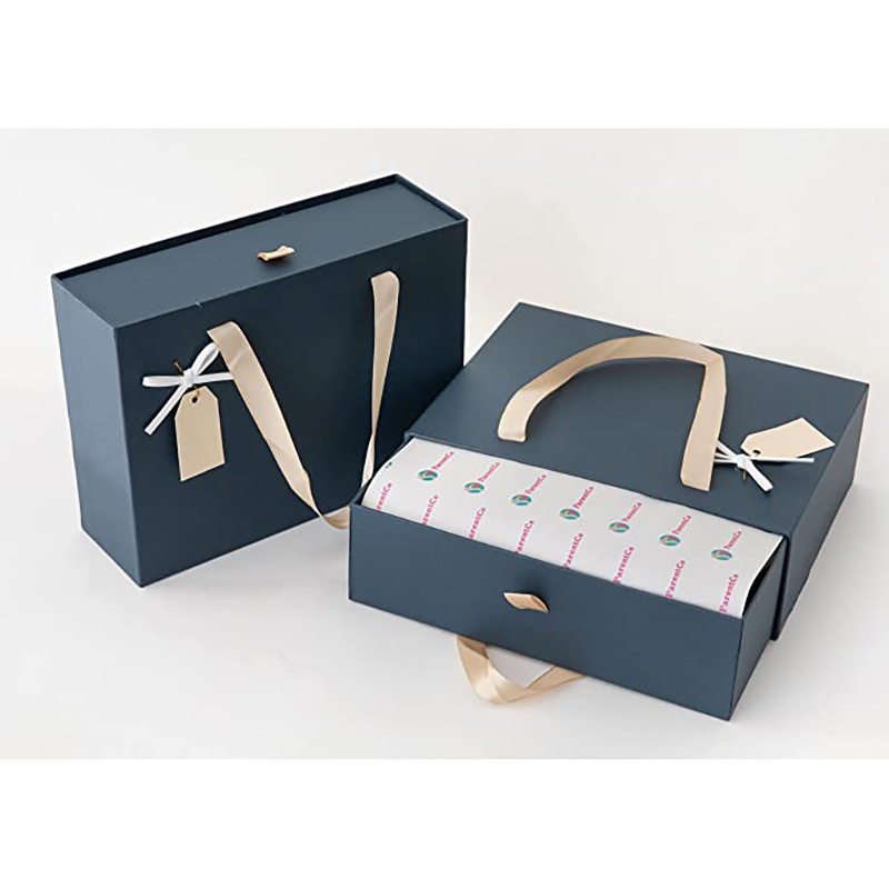 Boîte-cadeau Parentco - Boîte actuelle avec une diapositive de couvercle Out - Élégant petit cadeau de cadeau - Boîte-cadeau réutilisable pour les cadeaux, mariage, anniversaire, baby shower, chocolats&More - Facilement ouvert&Close - Bleu foncé