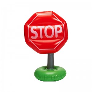 Fabricants PVC PVC Signes de circulation gonflables Souffler les panneaux routiers Triangle Signes d\'avertissement PVC jouet