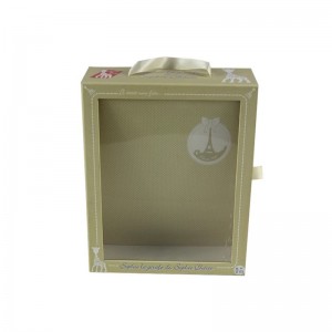 Boîte de cadeau de tiroir de fenêtre créative Boîte de poill de ruban